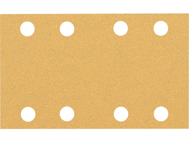 Brusni papir EXPERT Bosch z 8 luknjami za vibracijske brusilnike, Dimenzije: 80x133 mm, Zrnatost: 80, 2608901662